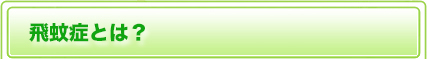 飛蚊症とは？
